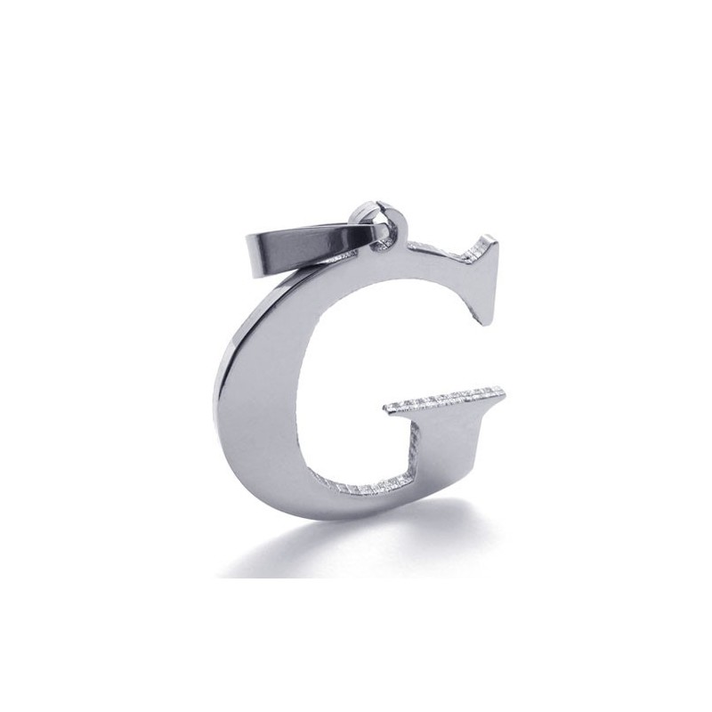 文字「G」のチタンペンダント