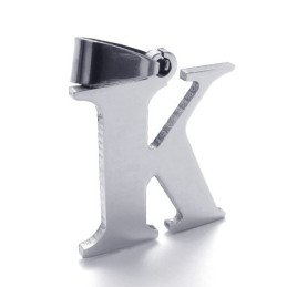 チタン文字「K」ペンダント