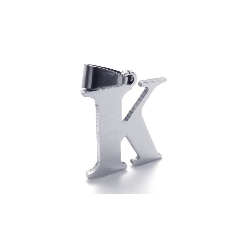 チタン文字「K」ペンダント