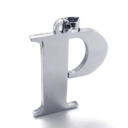 文字「P」のチタンペンダント
