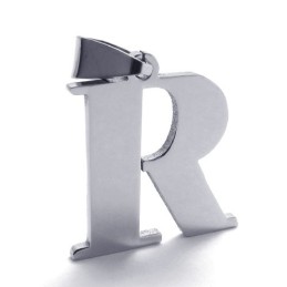 文字「R」チタンペンダント
