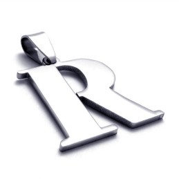 文字「R」チタンペンダント