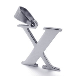 チタン文字「X」ペンダント