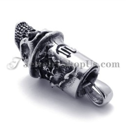 ファッションスカルと帽子の形のチタンペンダント