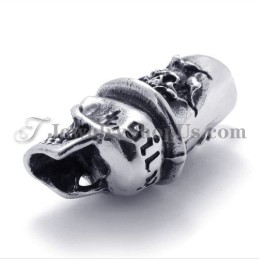 ファッションスカルと帽子の形のチタンペンダント