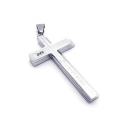 メンズ シルバー 純チタンネックレス クロスペンダント（新品）