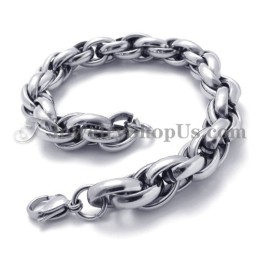 ファッションシルバーチタンブレスレット
