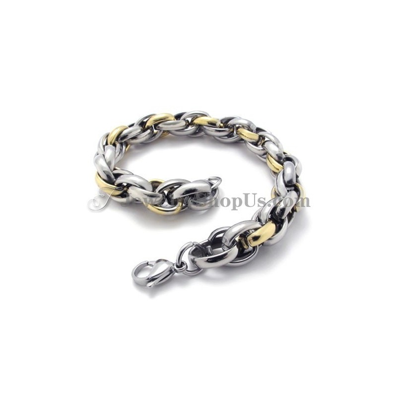 ファッションゴールドチタンブレスレット