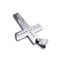メンズ シルバー 純チタン クロスペンダントネックレス（新品）