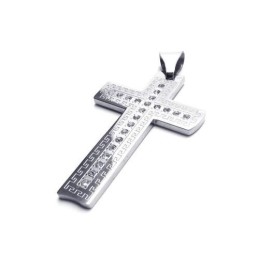 メンズ シルバー 純チタン クロスペンダントネックレス（新品）