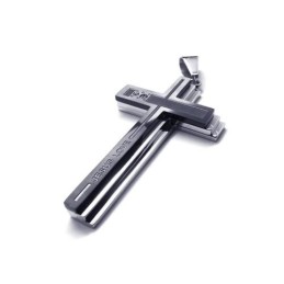 メンズ シルバー 純チタンネックレス クロスペンダント（新品）