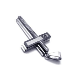 メンズ シルバー 純チタンネックレス クロスペンダント（新品）