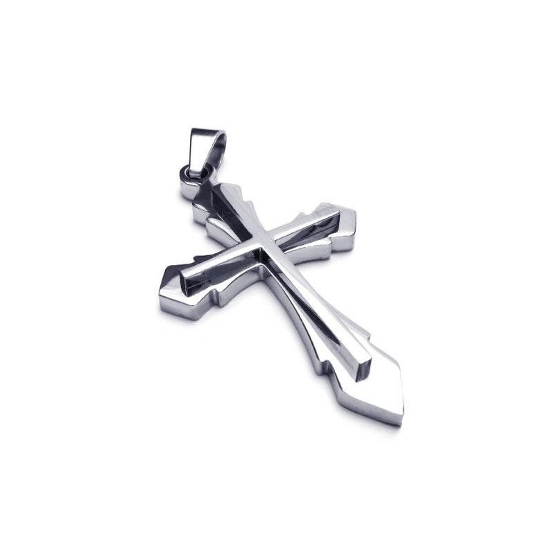 メンズ シルバー 純チタン ペンダント クロスネックレス(新品) メンズ シルバー 純チタン ペンダント クロスネックレス(新品)