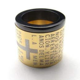 メンズ純チタンクロスリングペンダントネックレス（新品）