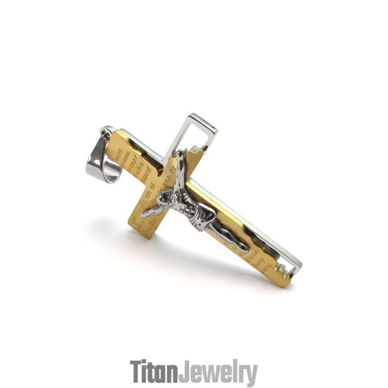 あなたの選択のための色の輝き世界的に有名なチタンクロスペンダント