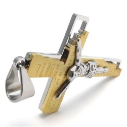 あなたの選択のための色の輝き世界的に有名なチタンクロスペンダント