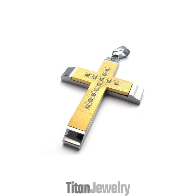 美しいデザイン色の輝き優れた品質のチタンクロスペンダント